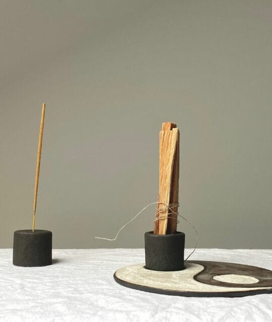 ceramiczna podstawka pod kadziłka ying&yang 01