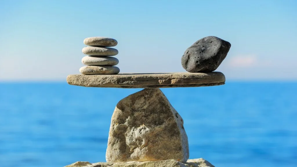równowaga duchowa i materialna