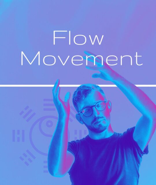 warsztat medytacyjny flow movement niebieski środek